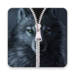 wolf zipper android application logo